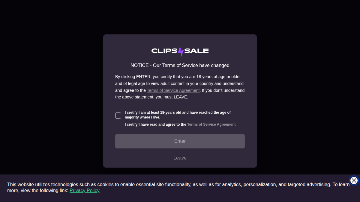 Clips4Sale · Förhandsvisning av